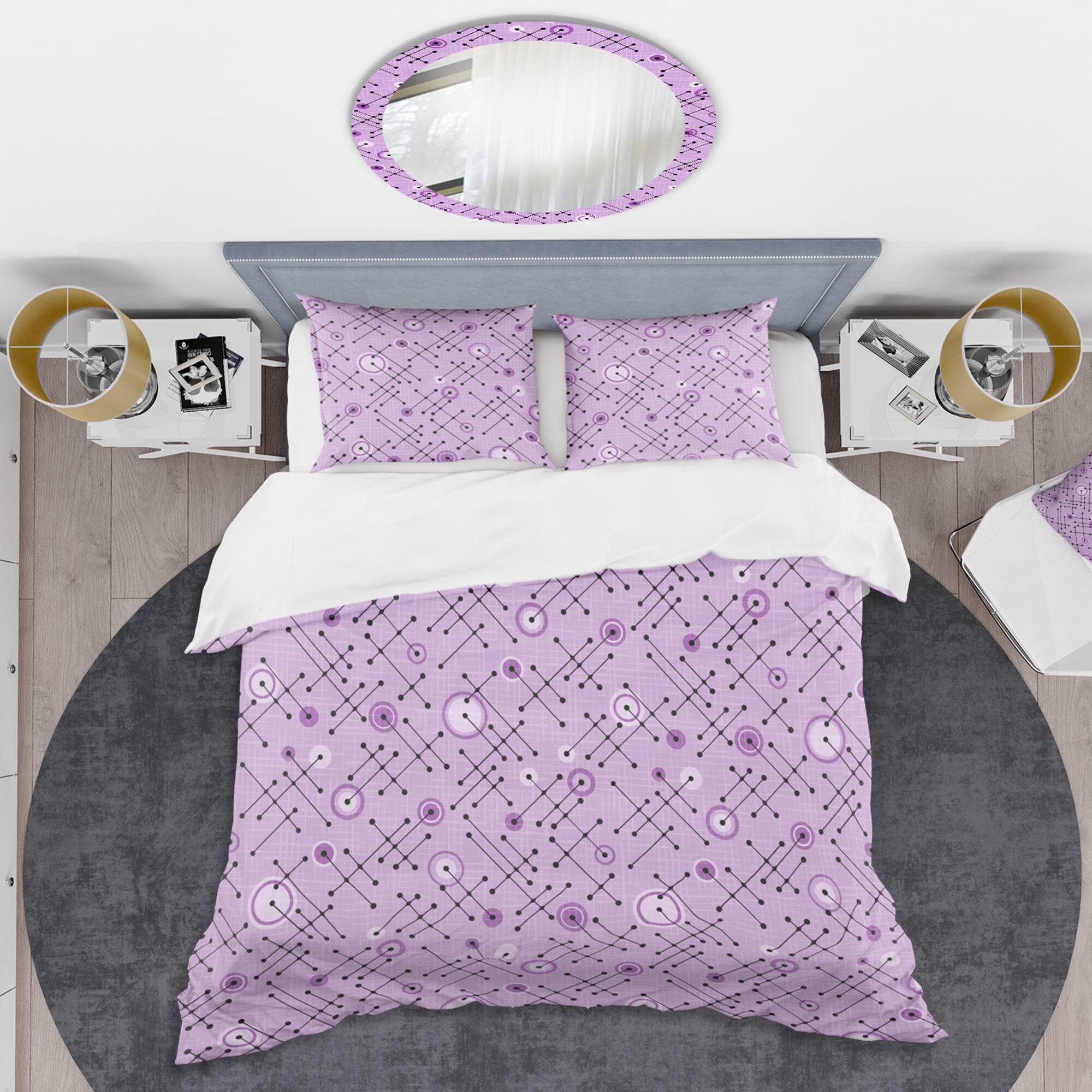 Designart '1950 Retro Pattern III' Mid-Century Duvet Cover Set